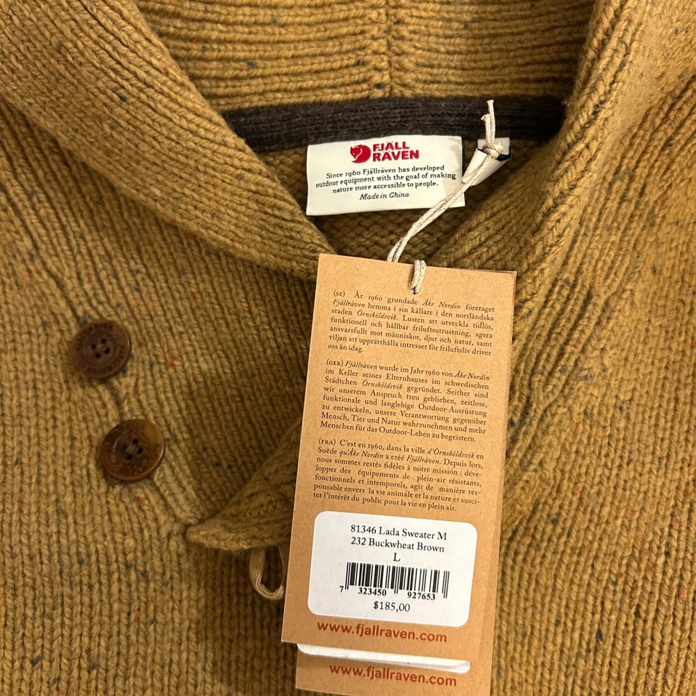 Fjallraven Buckwheat Brown Sweater